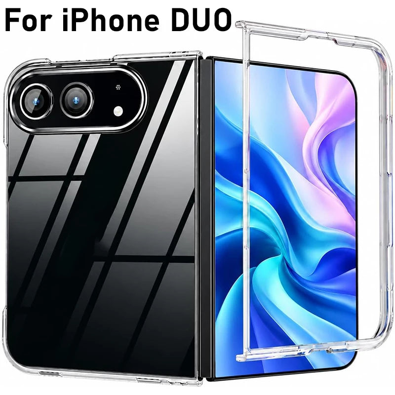 iPhone Duo 5G Clear Shockproof PC Case – Transparent Cover