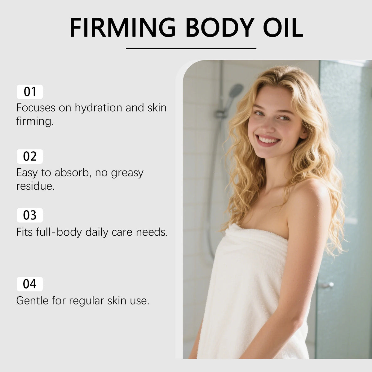 Firming Body Oil – Skin Elasticity & Tightening Massage Oil