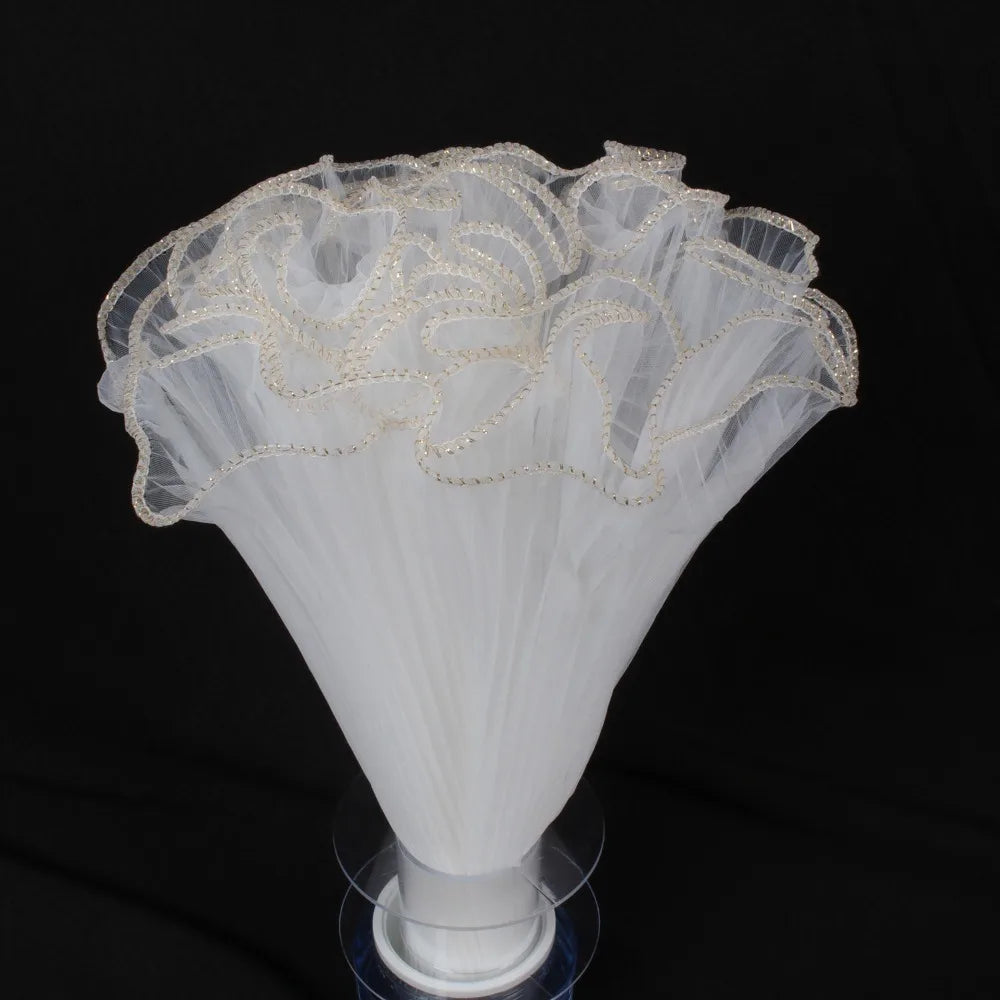 Pearl Lace Mesh Flower Wrapping Roll 28cm x 4 Yards