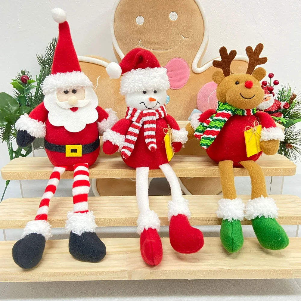 Santa Claus Snowman Reindeer Christmas Tree Ornament