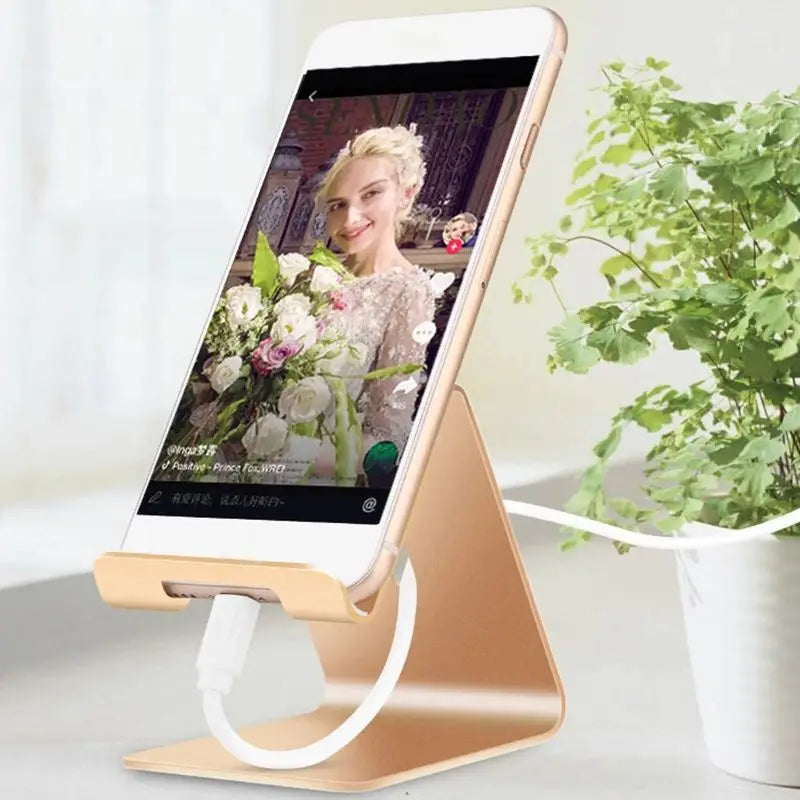 Aluminum Alloy Desktop Tablet & Phone Stand Anti-Slip