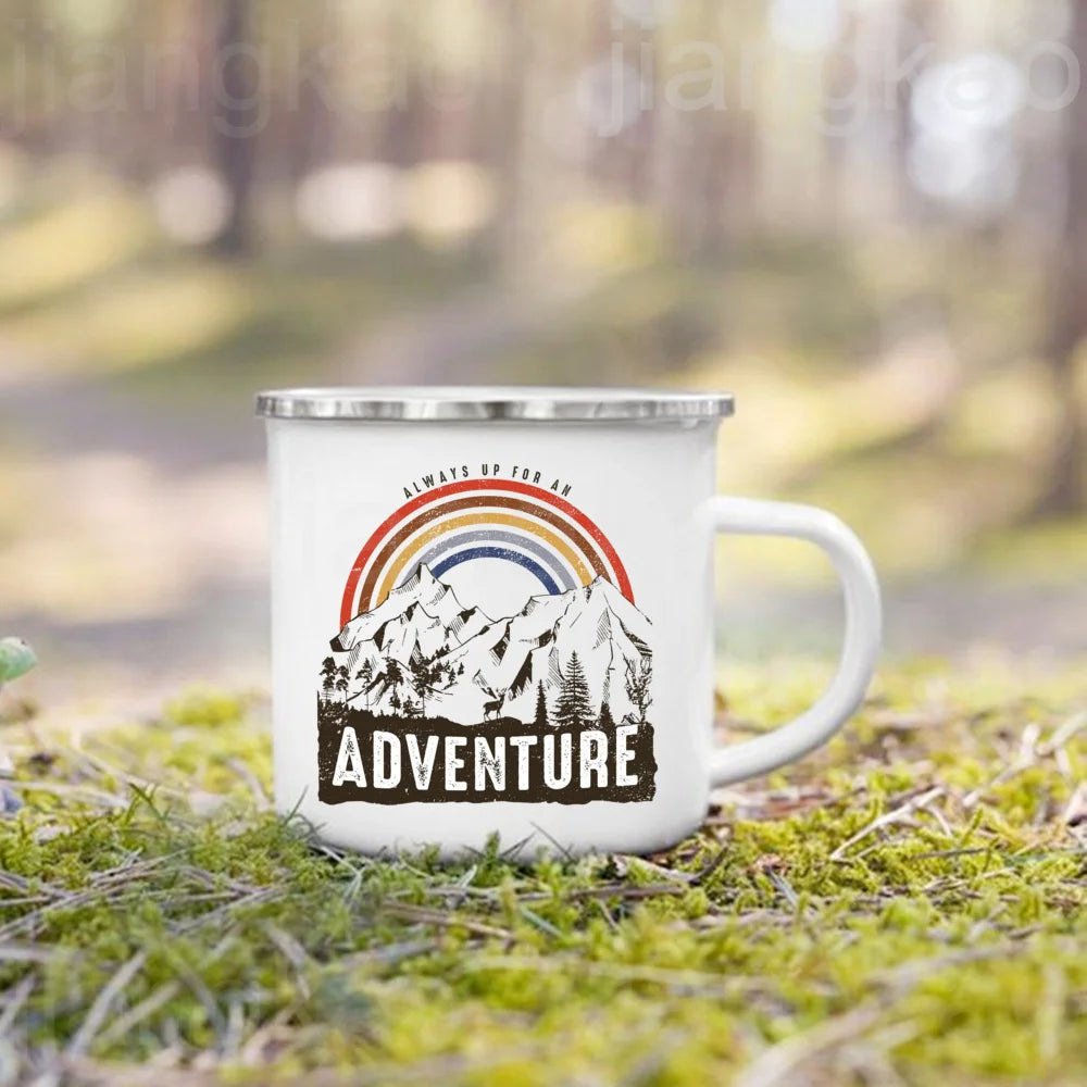 "This Is How We Roll" Camping Enamel Mug | Camper Gift