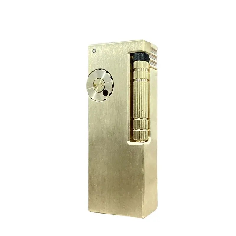 Retro Brass Kerosene Lighter | Arm-Lift Sliding Wheel Design