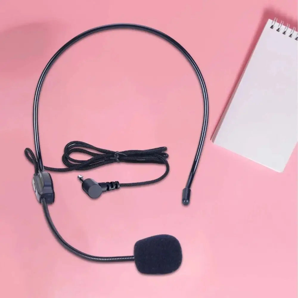 LONGPEAN Wired Head-Mounted Condenser Mic – 3.5mm Plug