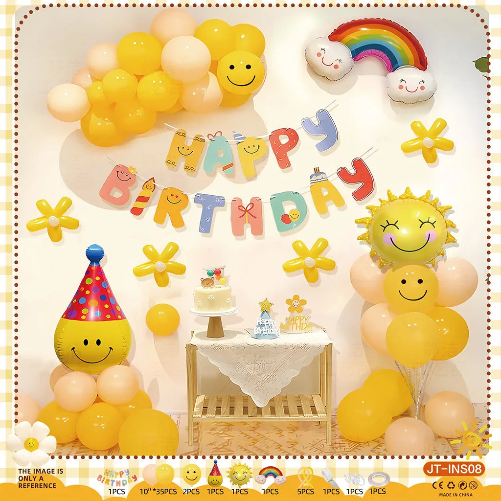 Kids Birthday Balloon Decoration Set – Boys & Girls Party