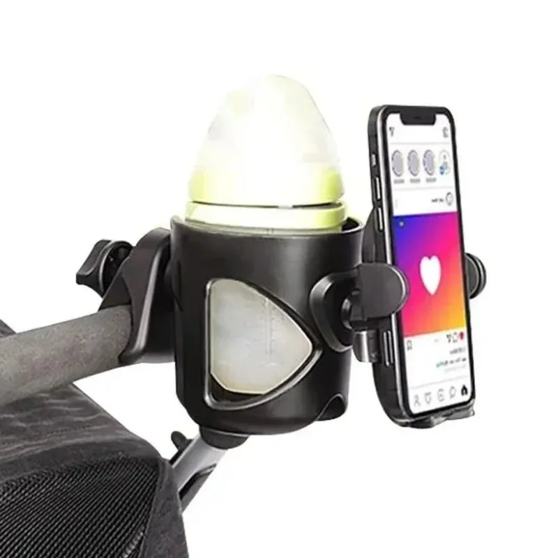 Universal Non-Slip Stroller Clip Organizer – Cup, Bottle & Phone