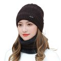 Thermal Knit Beanie & Scarf Set – Unisex 2-in-1 Winter Hat