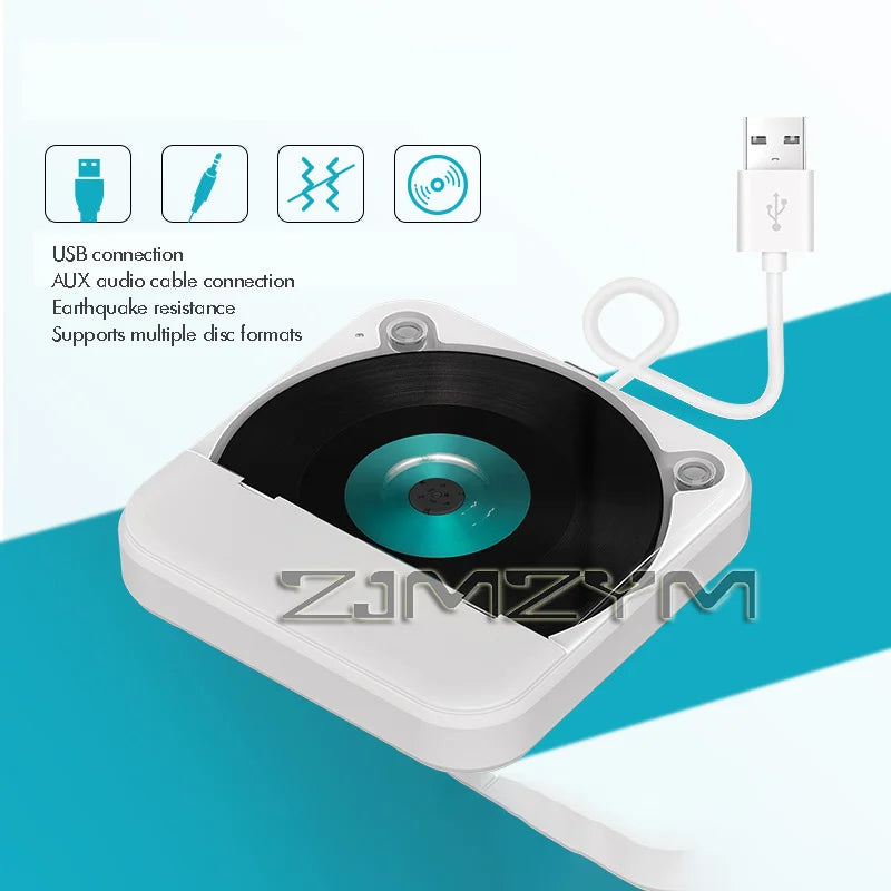 Woopker Portable External CD Player for Car & Truck – USB AUX