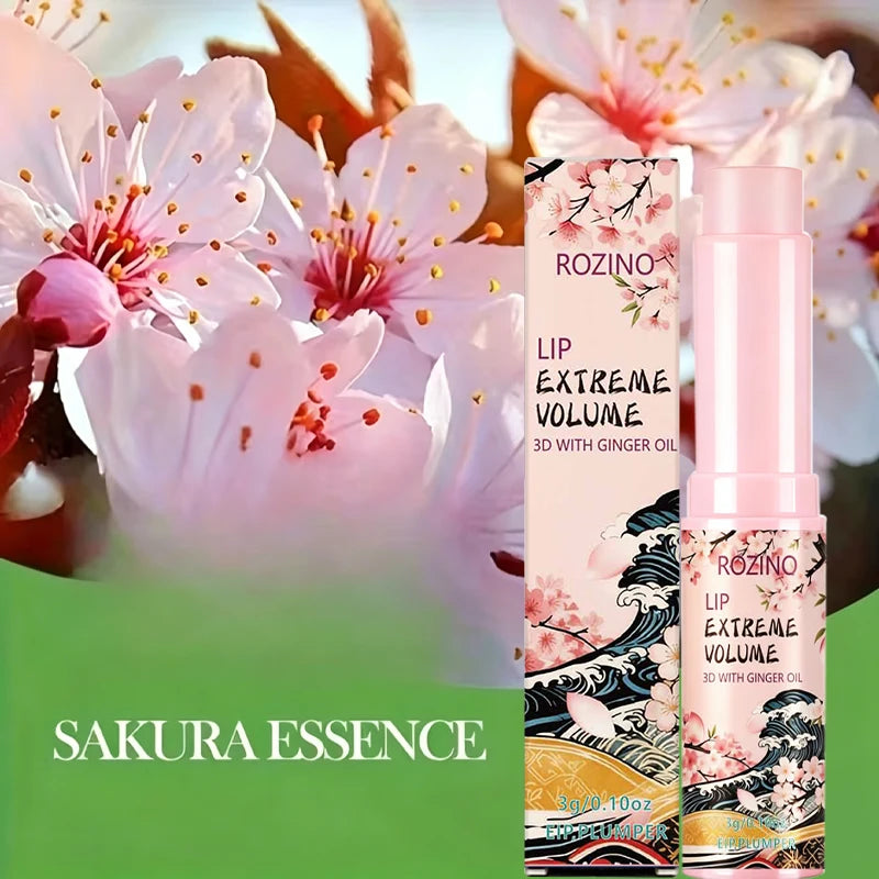 ROZINO 3D Plumping Lip Balm – Moisturizing & Glossy