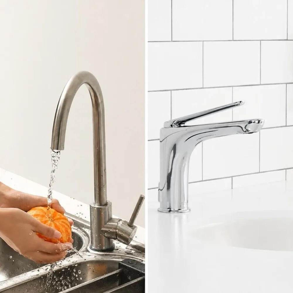 Faucet Water Filter with 6 Replaceable PP Cotton Cartridges