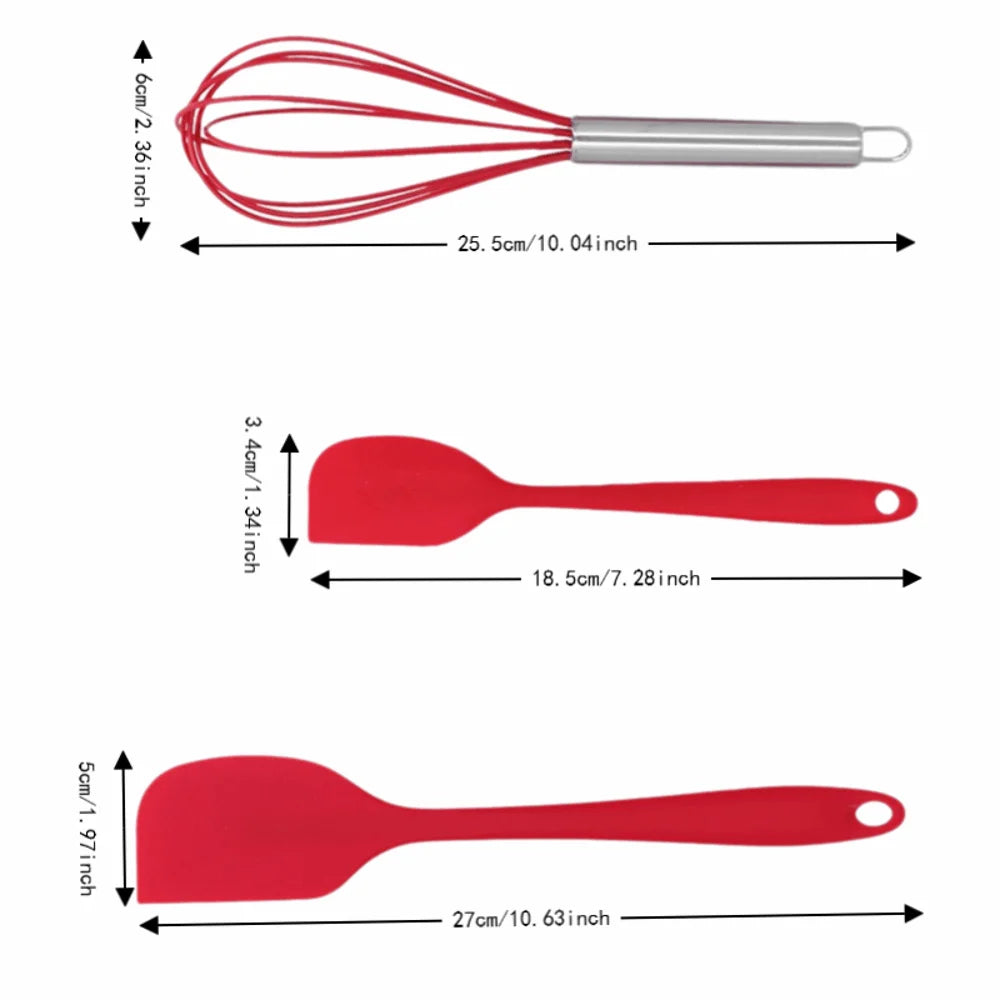 5-Piece Silicone Kitchen Utensil Set – Heat-Resistant Cooking Tools