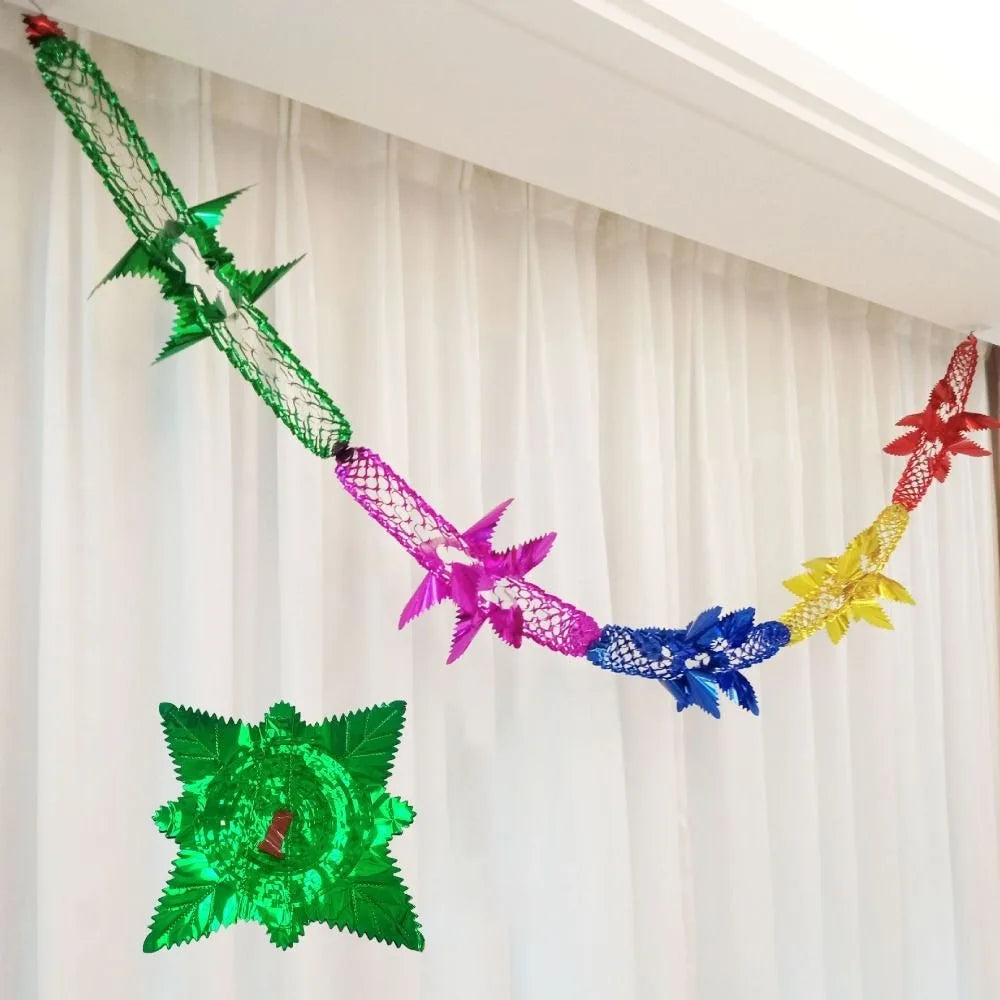 Metallic Foil Garland Christmas Ceiling Hanging Decoration