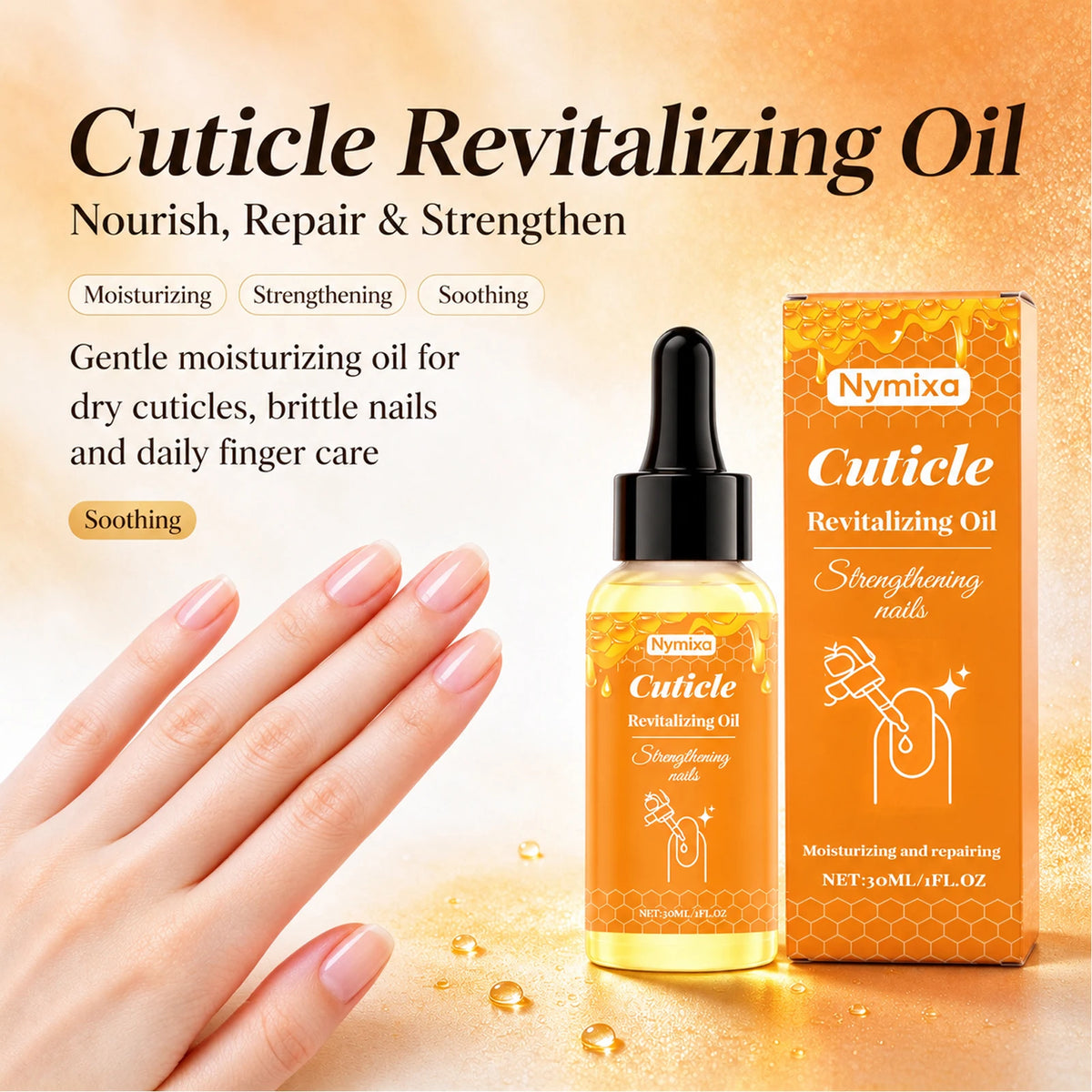 Nymixa Cuticle Oil – Nail Strengthening & Moisturizing Treatment