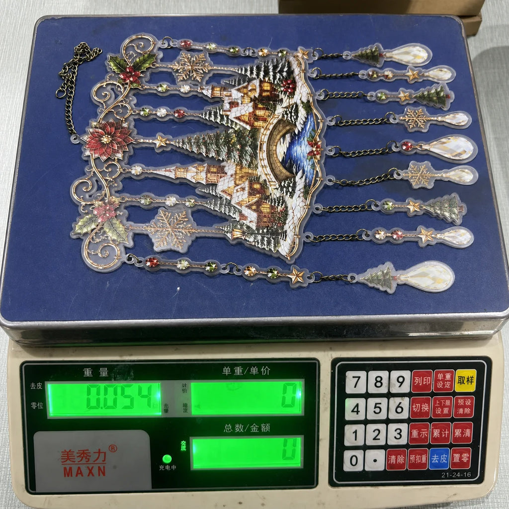 Crystal Pendant Wind Chime – Christmas Hanging Ornament