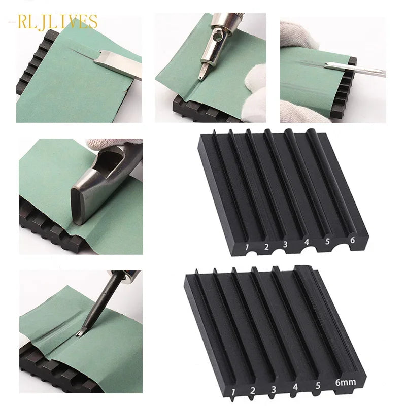 Double-Sided Leather Skiving Sharpener | Wide Shovel Edge Tool
