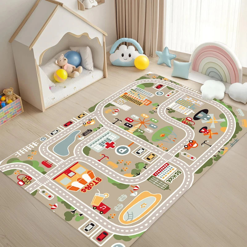 Kids City Traffic Play Mat – Non-Slip Educational Area Rug