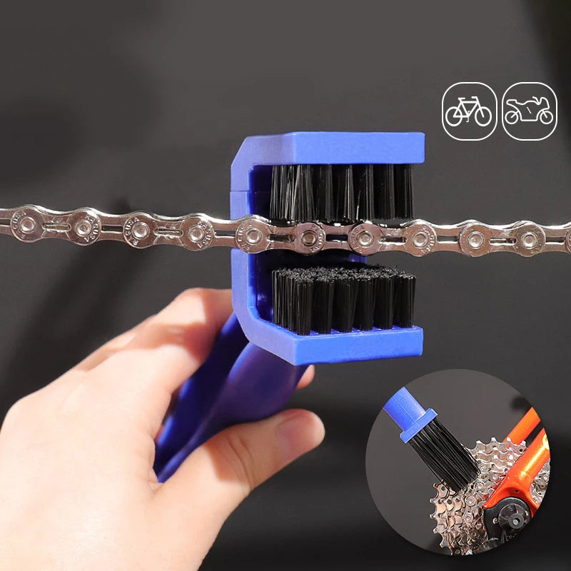 Motorcycle Chain Scrubber Brush – Angled Stiff Bristles