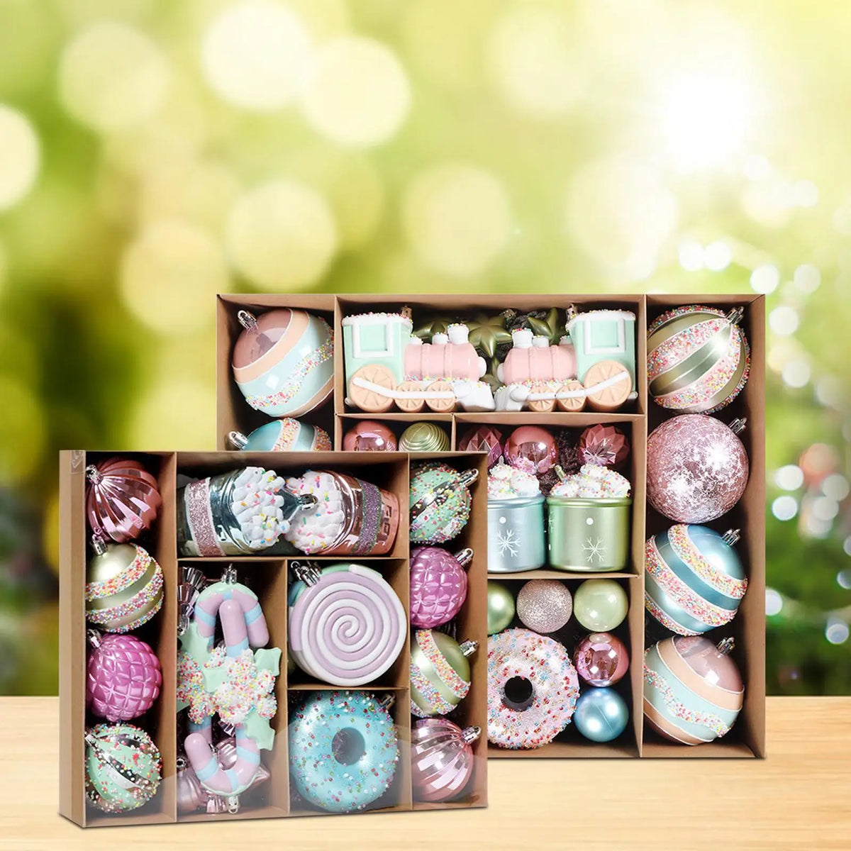 Shatterproof Christmas Ball Ornaments Set | Holiday Tree Decor