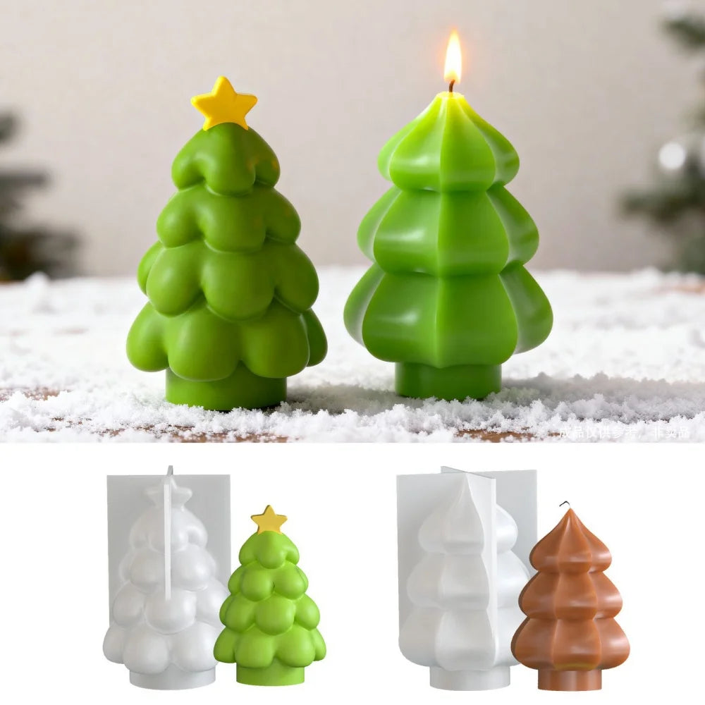 Christmas Tree Silicone Mold – DIY Candle Soap & Resin Craft