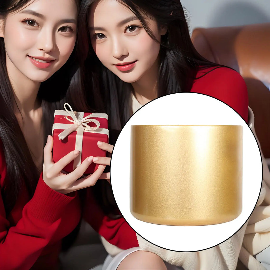Golden Metal Chinese Flower Pot – Lunar New Year Vase Decor