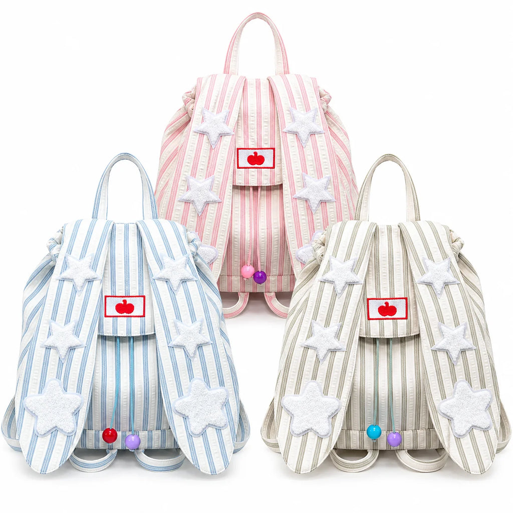 Cute Bunny Ear Backpack for Women – Large Capacity School Bag