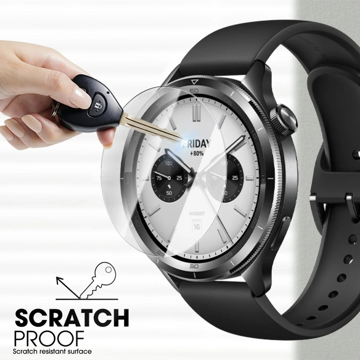Tempered Glass Screen Protector – Xiaomi Watch S4 41mm (1–5 Pack)