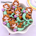 Kawaii Princess Resin Flatback Figurines 10PCS – DIY Craft Decor