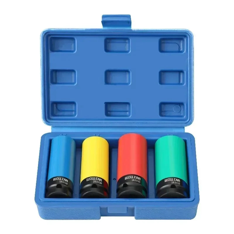 Wheel Hub Nylon Protective Socket Set – 3/4/5 Pc Chrome-V