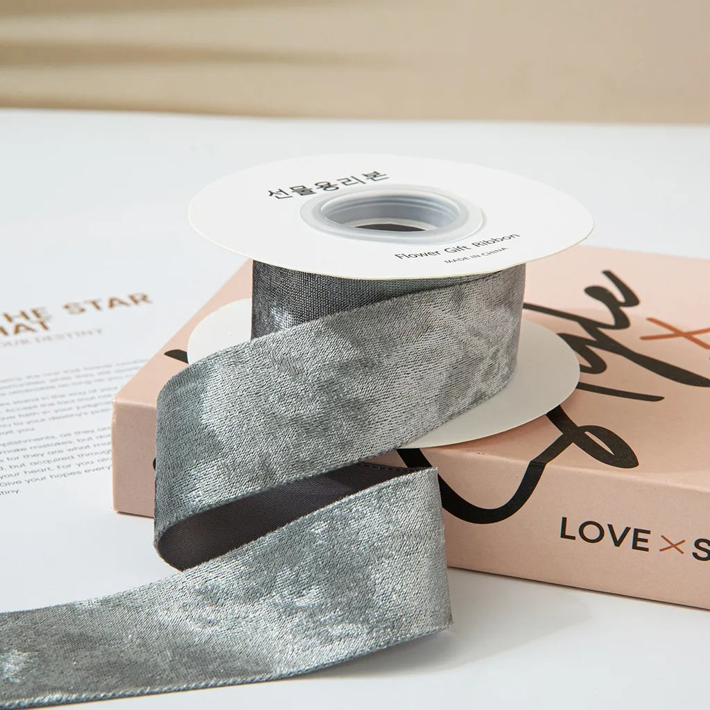 Velvet Craft Ribbon Reflective Pressed Edge – 5 Yards