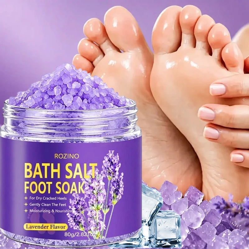 ROZINO Lavender Foot Bath Salt – Moisturizing Sea Salt Soak