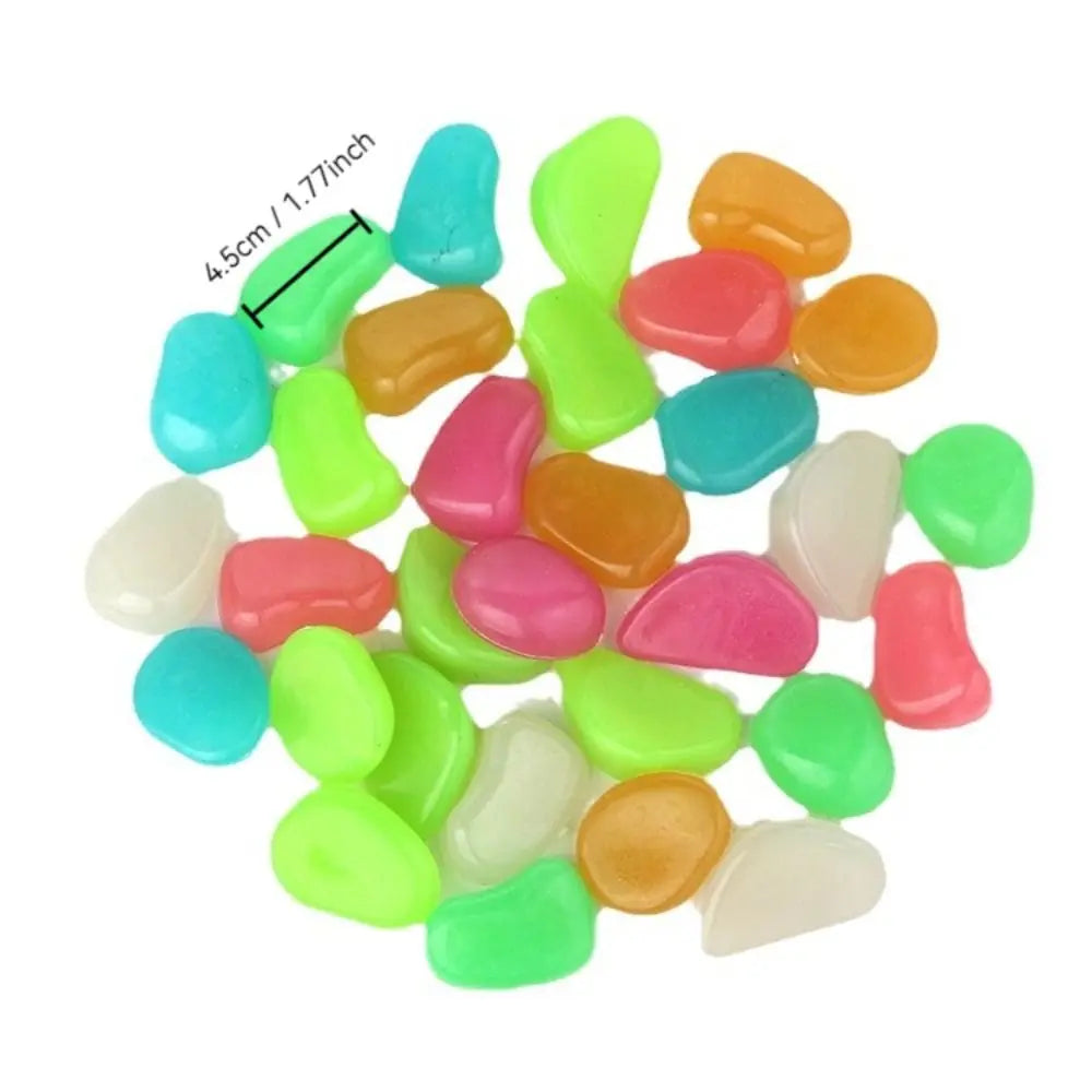 10-Pack Glow in the Dark Pebbles – Garden, Aquarium & DIY Décor