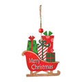 Rustic Wooden Car Hanging Ornament | Christmas Tree Decor