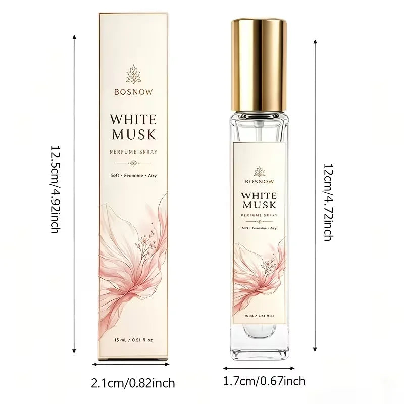 Bosnow White Musk Eau de Toilette 15ml – Women's Spray