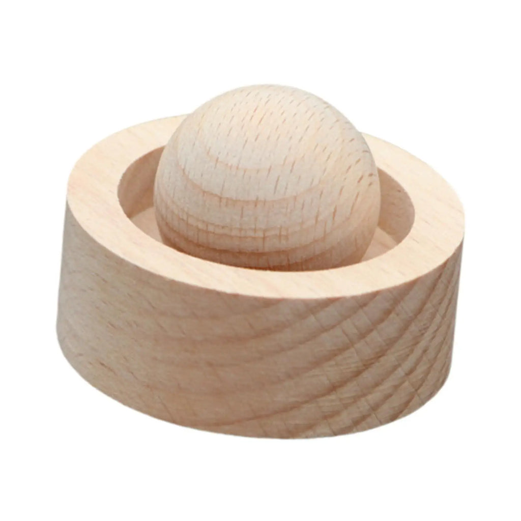 5-Pack Wooden Round Ball Essential Oil Car Diffuser Set
