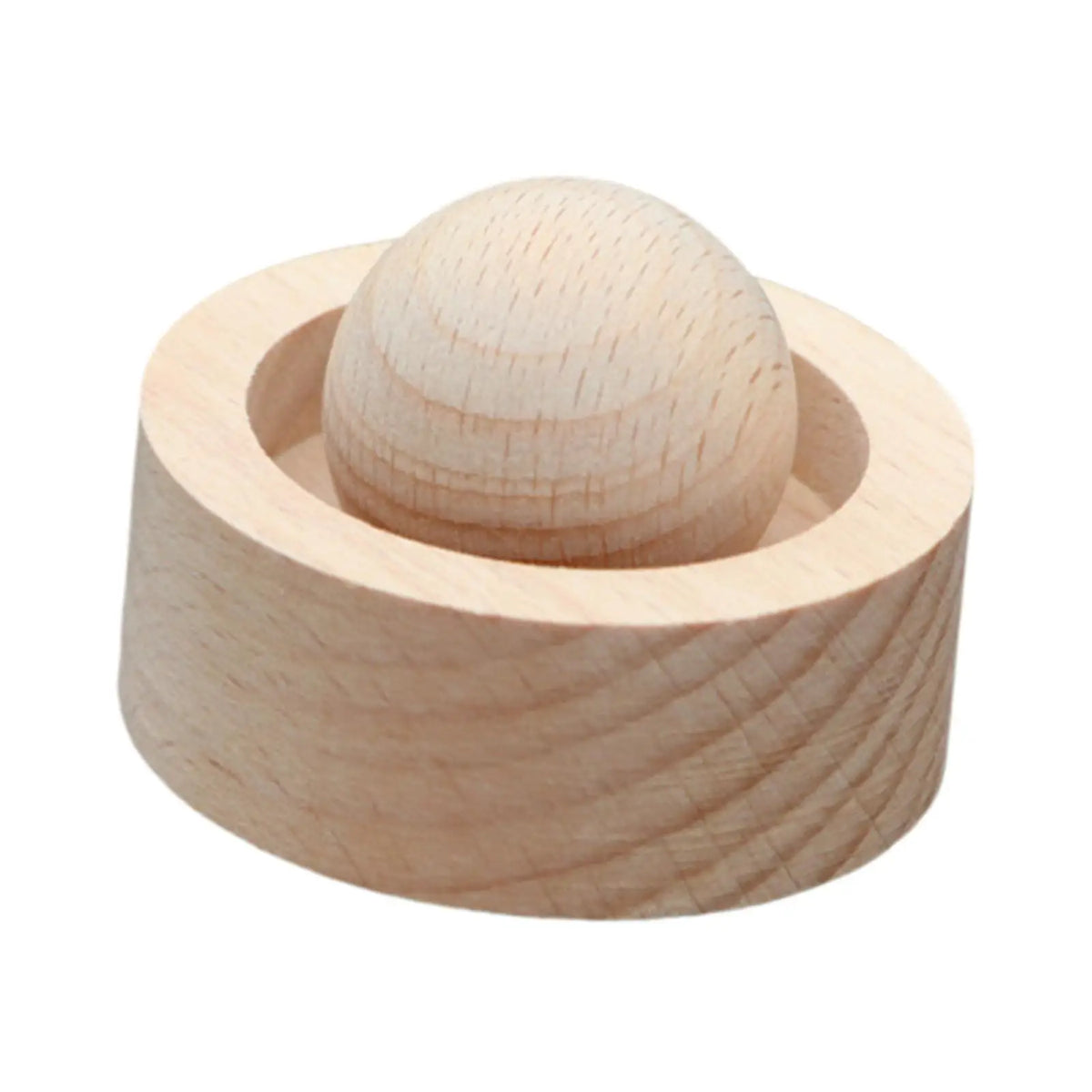 5-Pack Wooden Round Ball Essential Oil Car Diffuser Set