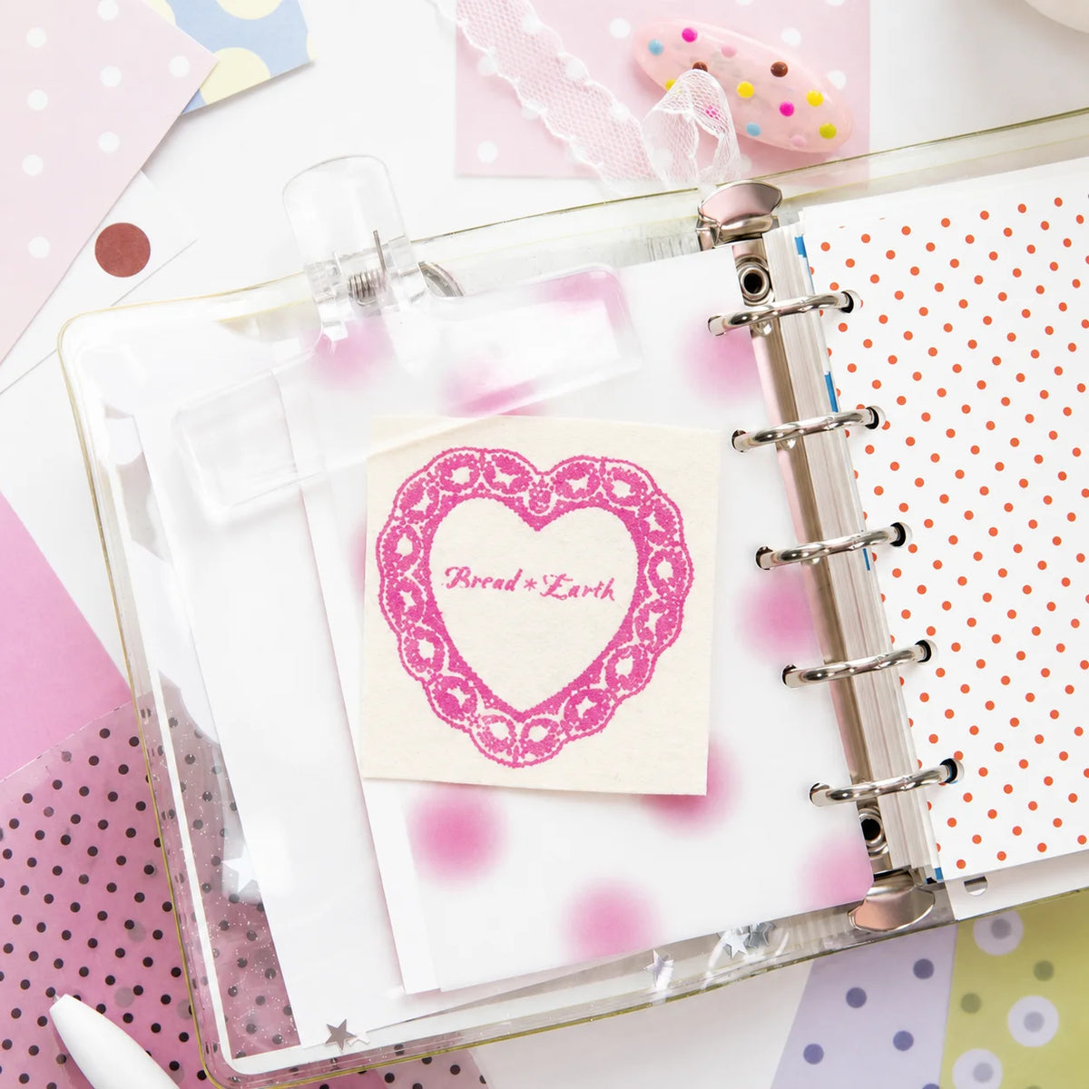 Vintage Polka Dot Scrapbook Paper Set – 32 Sheets Vellum & Kraft