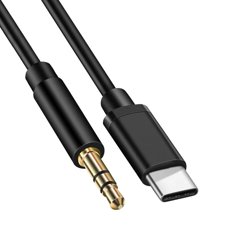 USB-C to 3.5mm AUX Audio Cable Converter | 1M Car & Phone