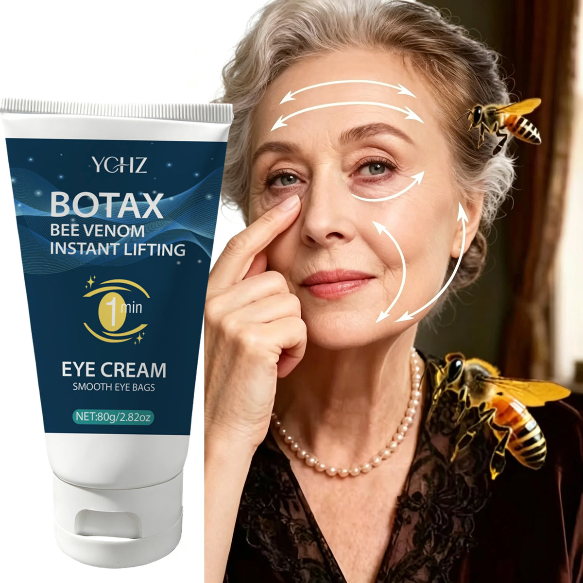 YCHZ Eye Tightening Gel – Caffeine, Retinol & Hyaluronic Acid