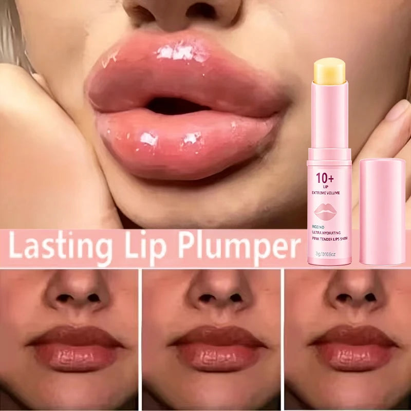 ROZINO Plumping Peach Lip Balm – High Gloss Moisturizer