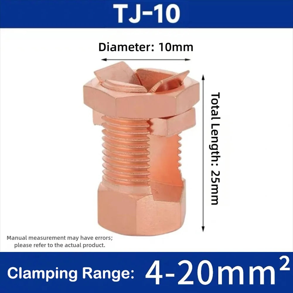 TJ Series Copper Split Bolt Connector – High-Strength Clamp
