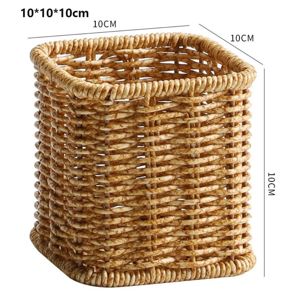 Woven Rattan-Style Basket – Bread, Fruit & Storage | 12 Styles