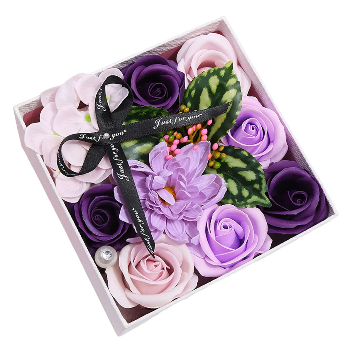 Rose Soap Flower Gift Box – Floral Scented Bouquet