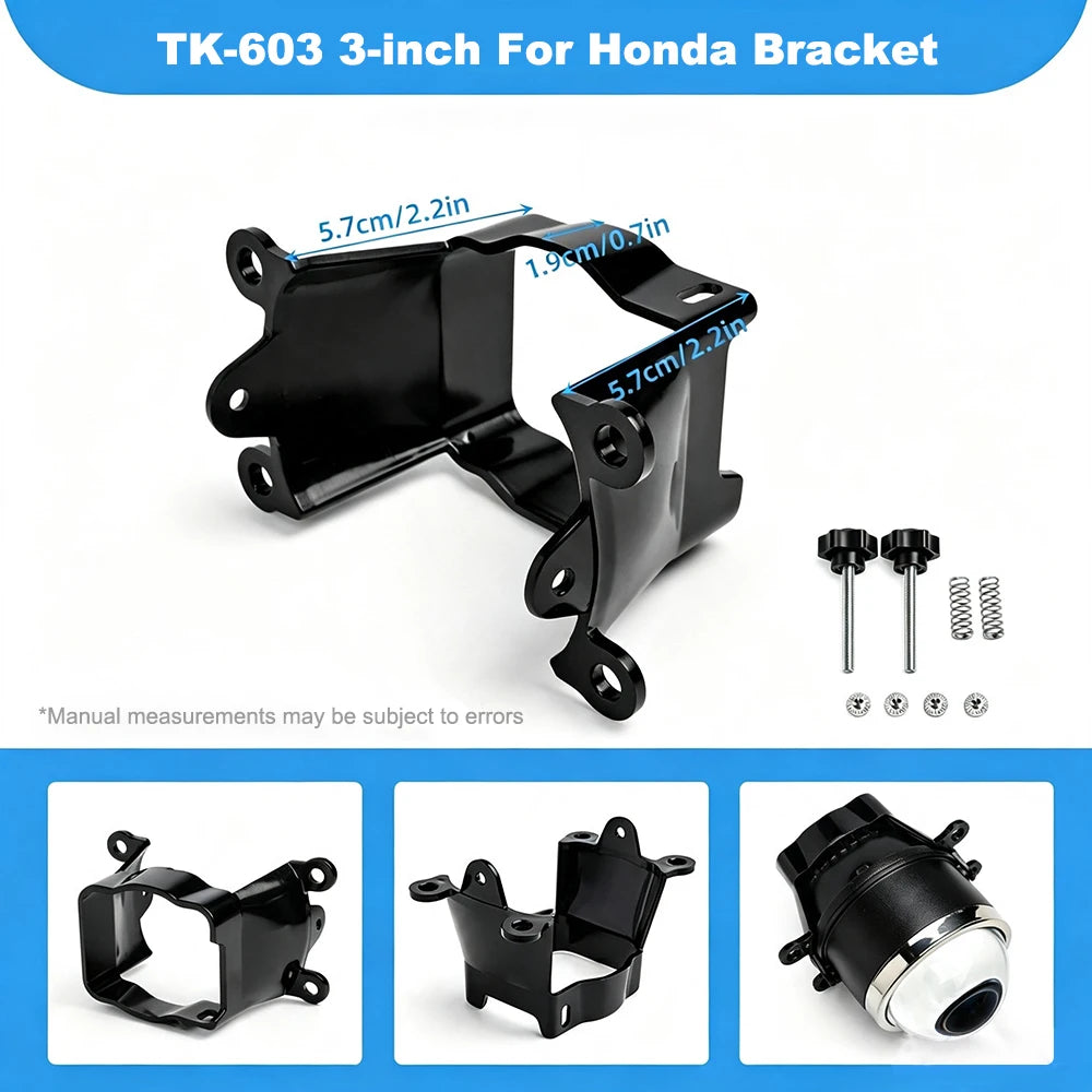 2PCS 3-Inch Fog Light Projector Lens Bracket Mount for Nissan