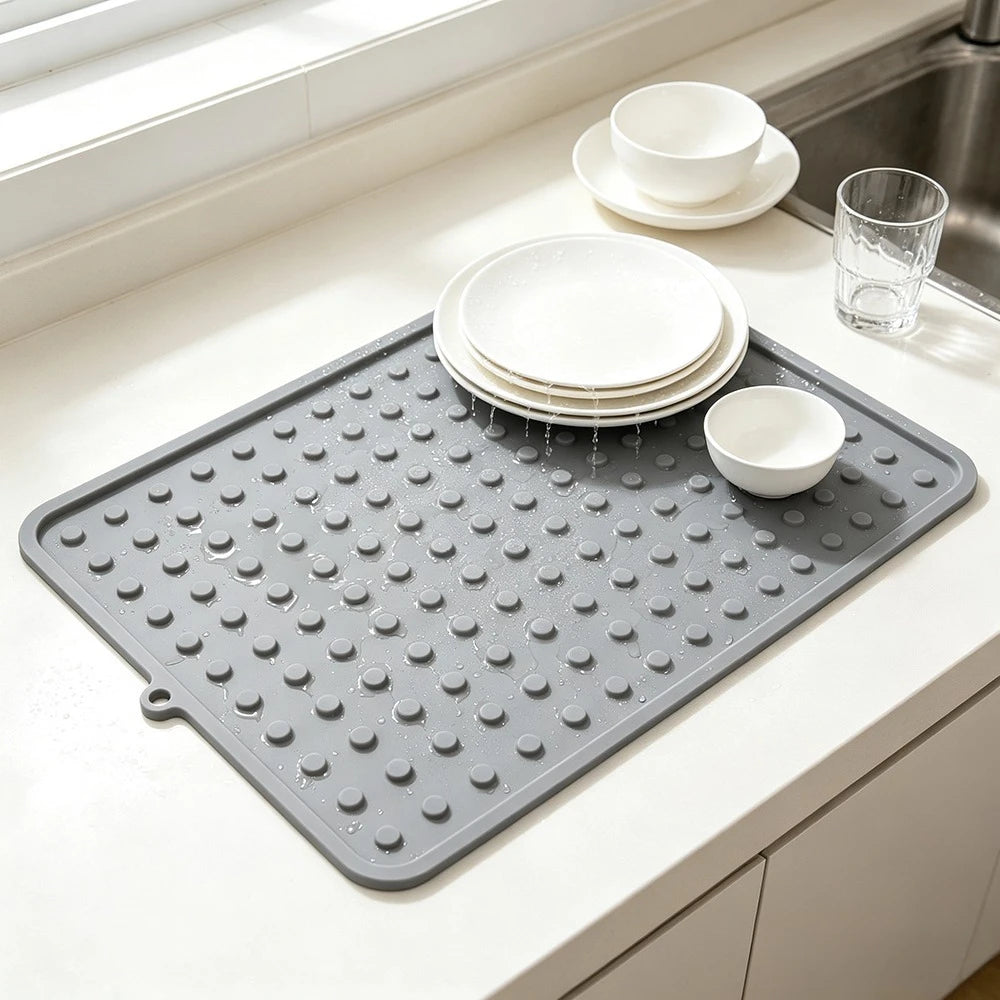 Silicone Drainage Mat | Heat-Resistant Non-Slip Kitchen Trivet