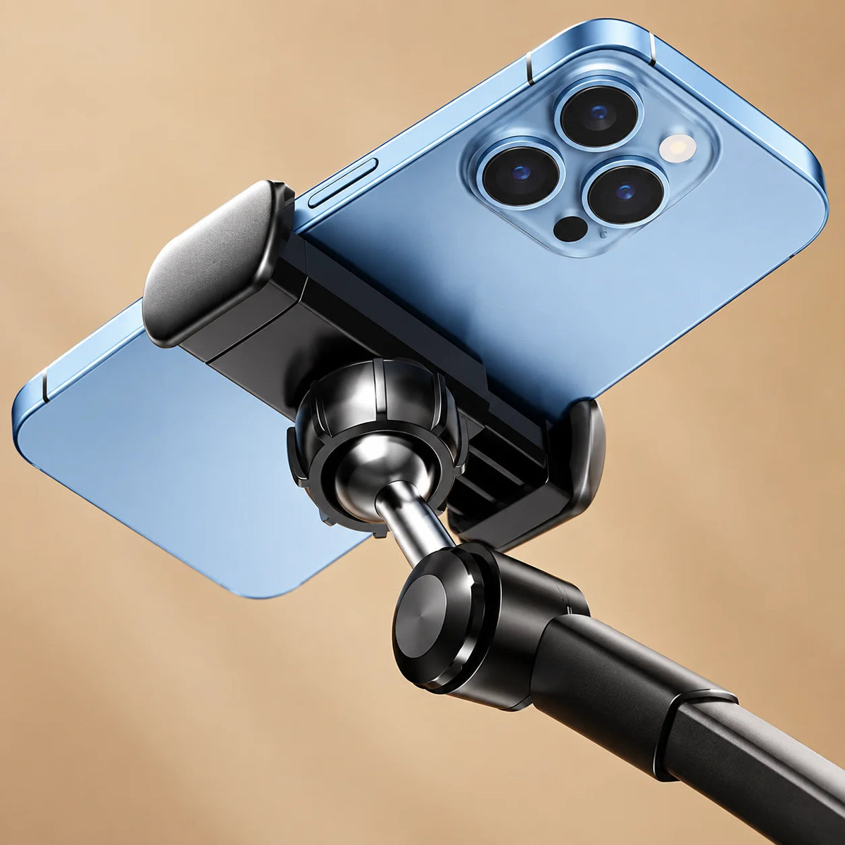 Adjustable Folding Phone Stand with Telescopic Rotating Arm