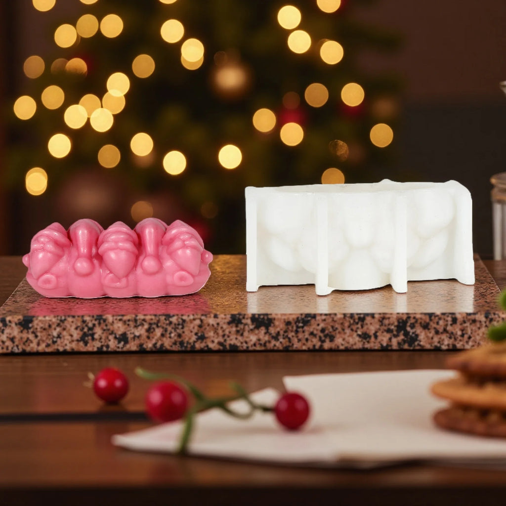 Santa Claus Sled Silicone Candle Mold – DIY Christmas Craft