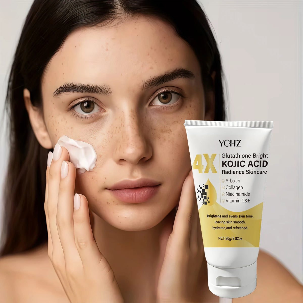 YCHZ Kojic Acid Face Cream 80g – Brighten & Even Skin Tone
