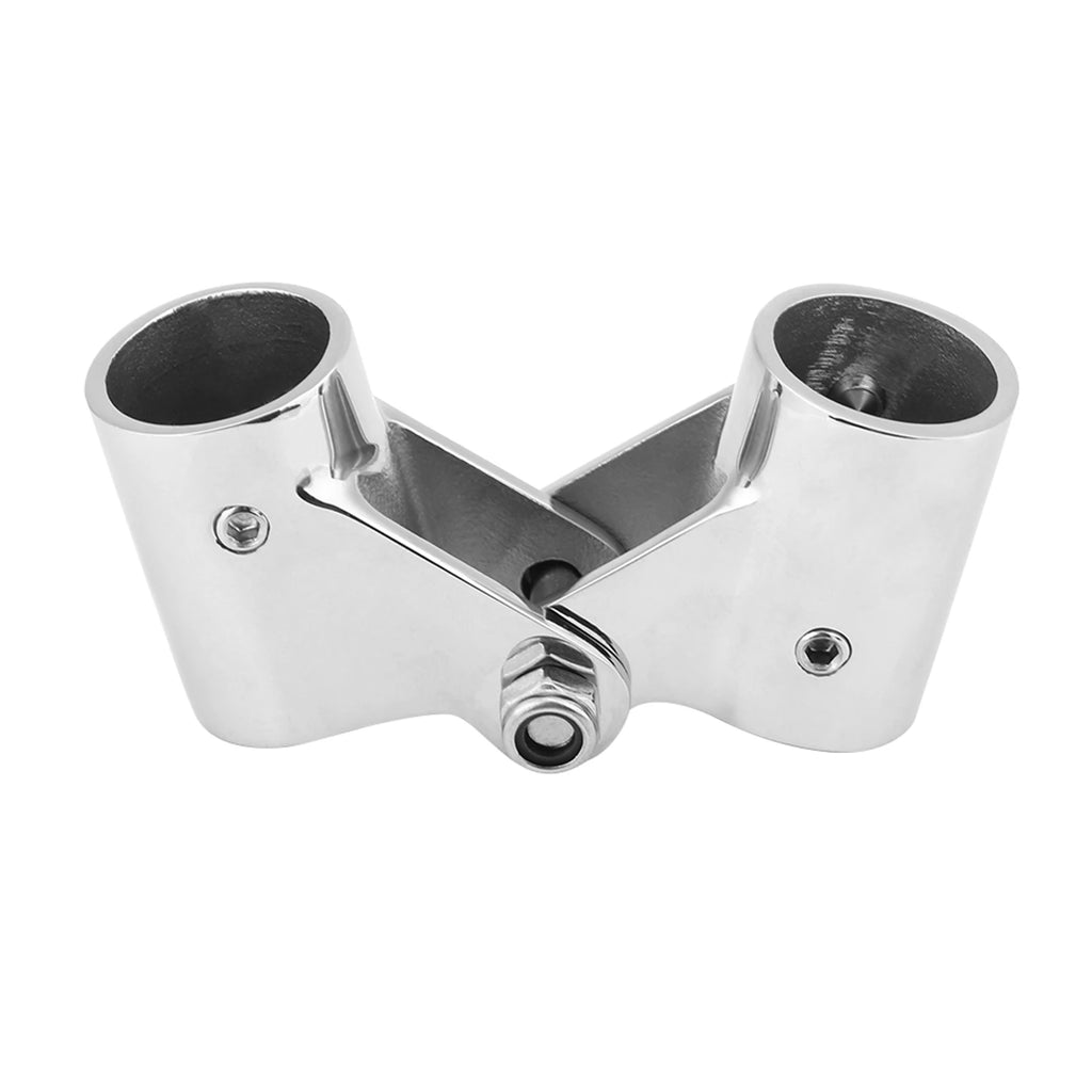316 Marine-Grade SS Folding Pipe Connector | Boat Railing Fitting
