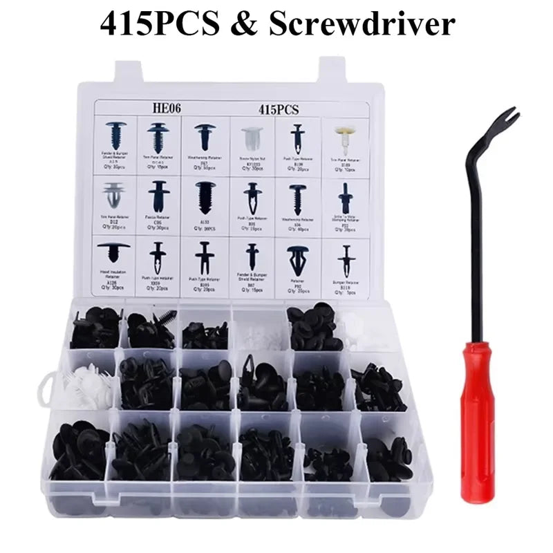 kkjoy 415/620PCS Car Fastener Clip Kit – Bumper & Trim Retainers