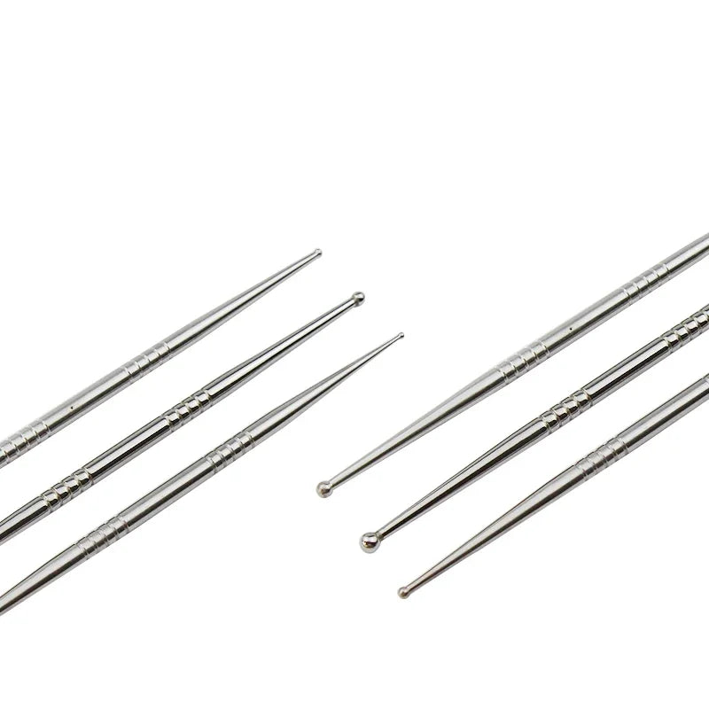3-Piece Stainless Steel Pottery Clay Sculpting Tool Set